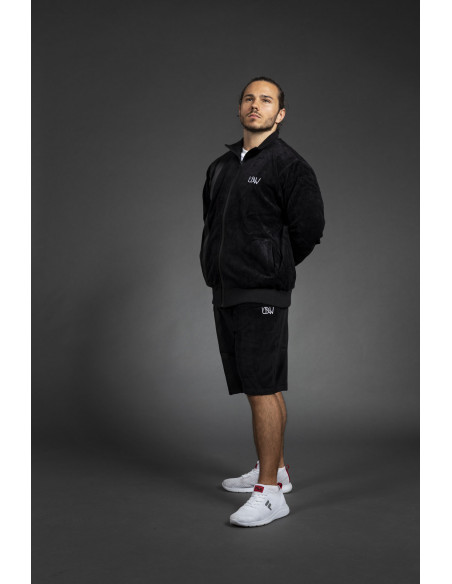 Flannel Shorts Schwarz