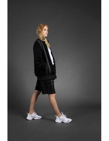 Flannel Shorts Schwarz