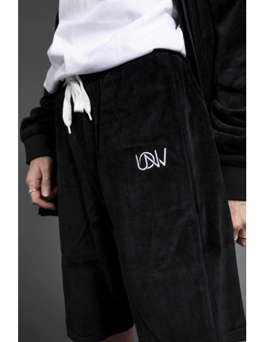 Flannel Shorts Schwarz