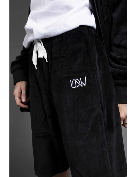 Flannel Shorts Schwarz