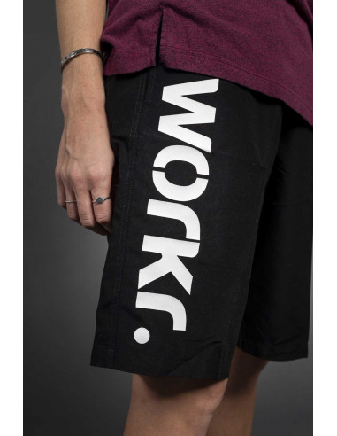 WORKR Shorts Schwarz/Weiß