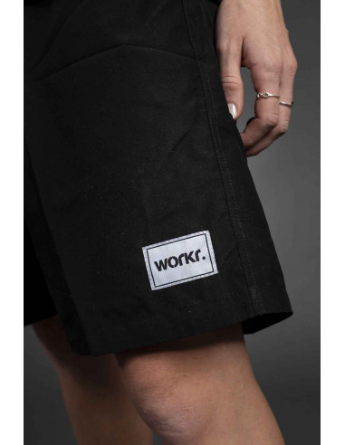 WORKR Shorts Schwarz/Weiß