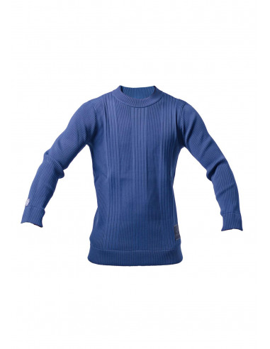 UNDERWORLD Mockneck Breakdance Sweater Blau