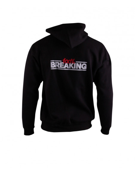 100% Breaking Hoodie Schwarz Kinder