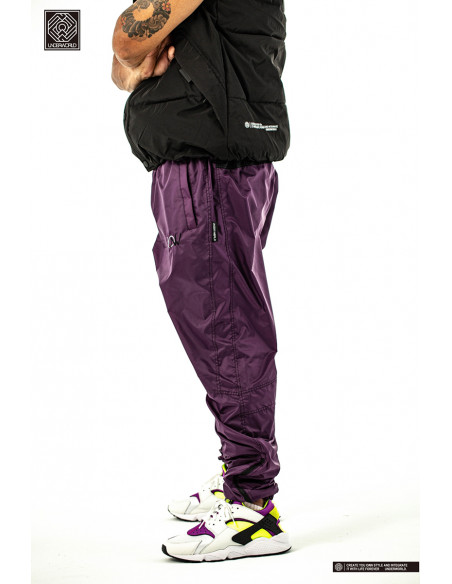 Herren Windbreaker Trainingshose Modell F3-MAX "Splice" Lila