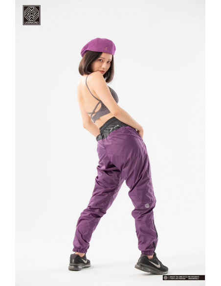 Herren Windbreaker Trainingshose Modell F3-MAX "Splice" Lila