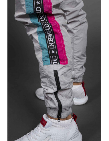 Windbreaker Trainingshose Modell F3 "MAX" Grau